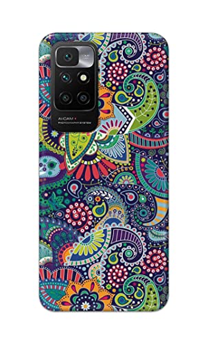 Image of Printed Hard Back Cover Case for Mi Redmi 10 Prime Back Cover (Miraculous Patterns) -1803