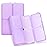 FYY Daily Pill Organizer,7 Compartments Portable Pill Case Travel Pill Organizer,[Folding Design] Large Pill Box for Purse Pocket to Hold Vitamins,Cod Liver Oil,Supplements and Medication-Clear Purple