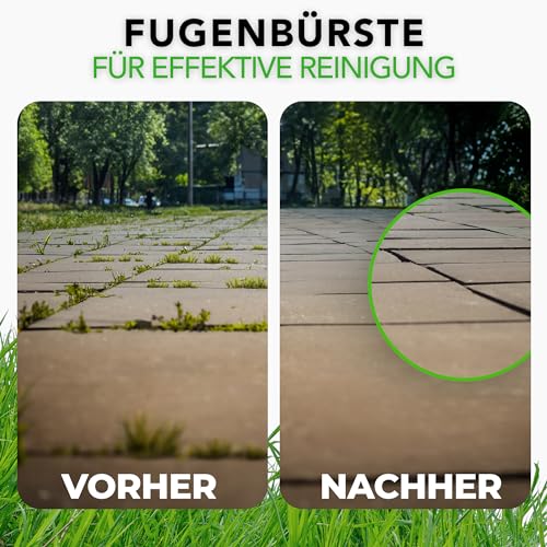 Garlingo Fugenbürste | Kompatibel mit Gloria Multibrush und anderen Drahtbürsten | 10 mm Breite | Weedbrush Zubehör Ersatzbürste Fugen Bürste