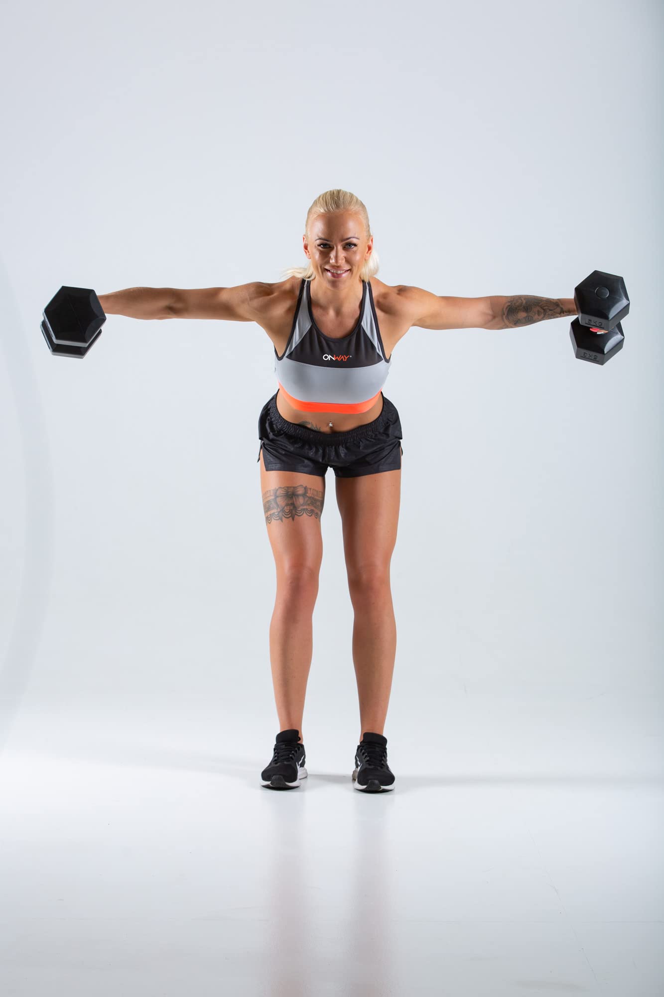 OnWay Poly Premium HEX-Hantel 2er Set schwarz OW1500-9k für Fitness und Krafttraining Hantel in Größe 2 x 9 kg