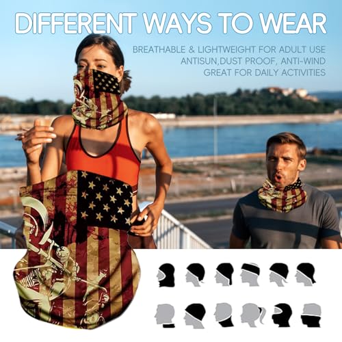 Image of Neck Gaiter Balaclava Bandana Face mask, Sun Wind protection, Cycling, Running, Hiking Sports, for Men & Women