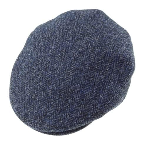 Image of Harris Tweed County Cap Green Heringbone