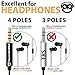 Headphone Extension Cable - 6 Audio Extension Cable - 3.5 Audio Cable - Aux TRRS Extension Cable 6ft - Aux Audio Cable Extension - Microphone Headphone PC Audio Extension Cable - Auxiliary Audio Cable
