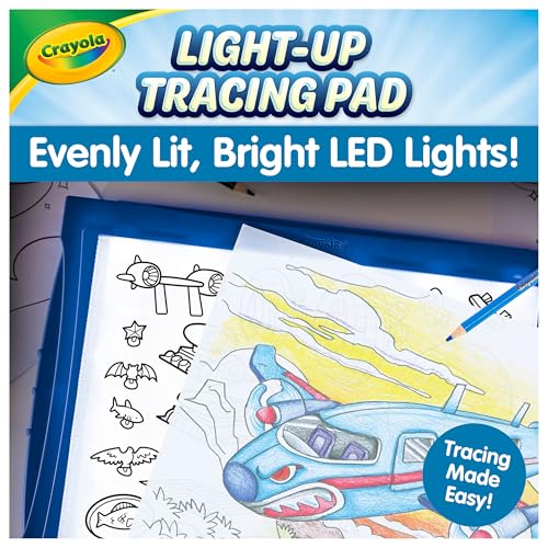 Image of Crayola Light Up Tracing Pad - Blue, Drawing & Tracing Projector for Kids, Sketching Light Box Table, Toys for Kids, Gift for Girls & Boys, Ages 6+