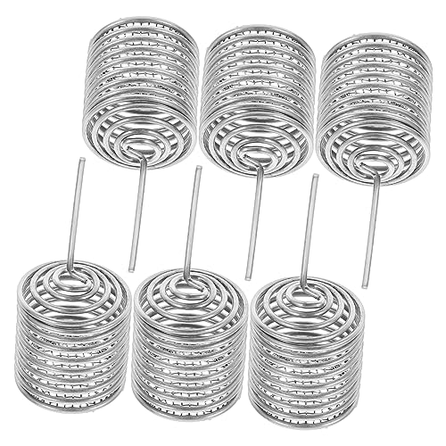 TOYANDONA 6 Piezas Caja de Fertilizante en conserva cestas Planta para contenedor de fertilización Cesta de fertilización de Acero Inoxidable Plata