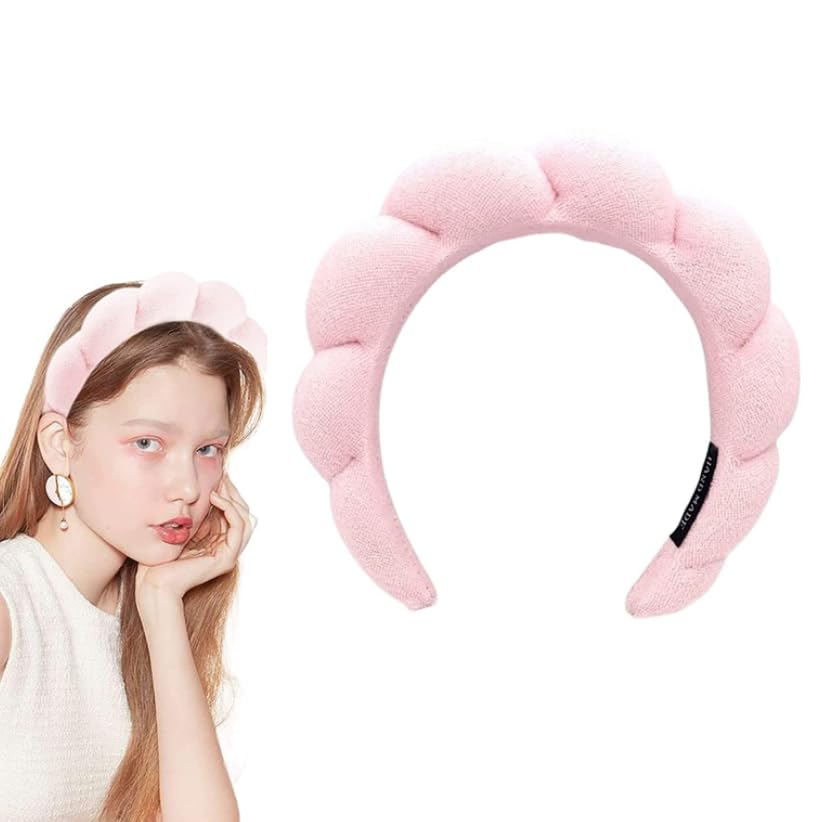 Aisharery Women's Face Wash Bubble Soft Hair Band Spa Headband Skincare Hair Band Fluffy Non slip Hair Accessories