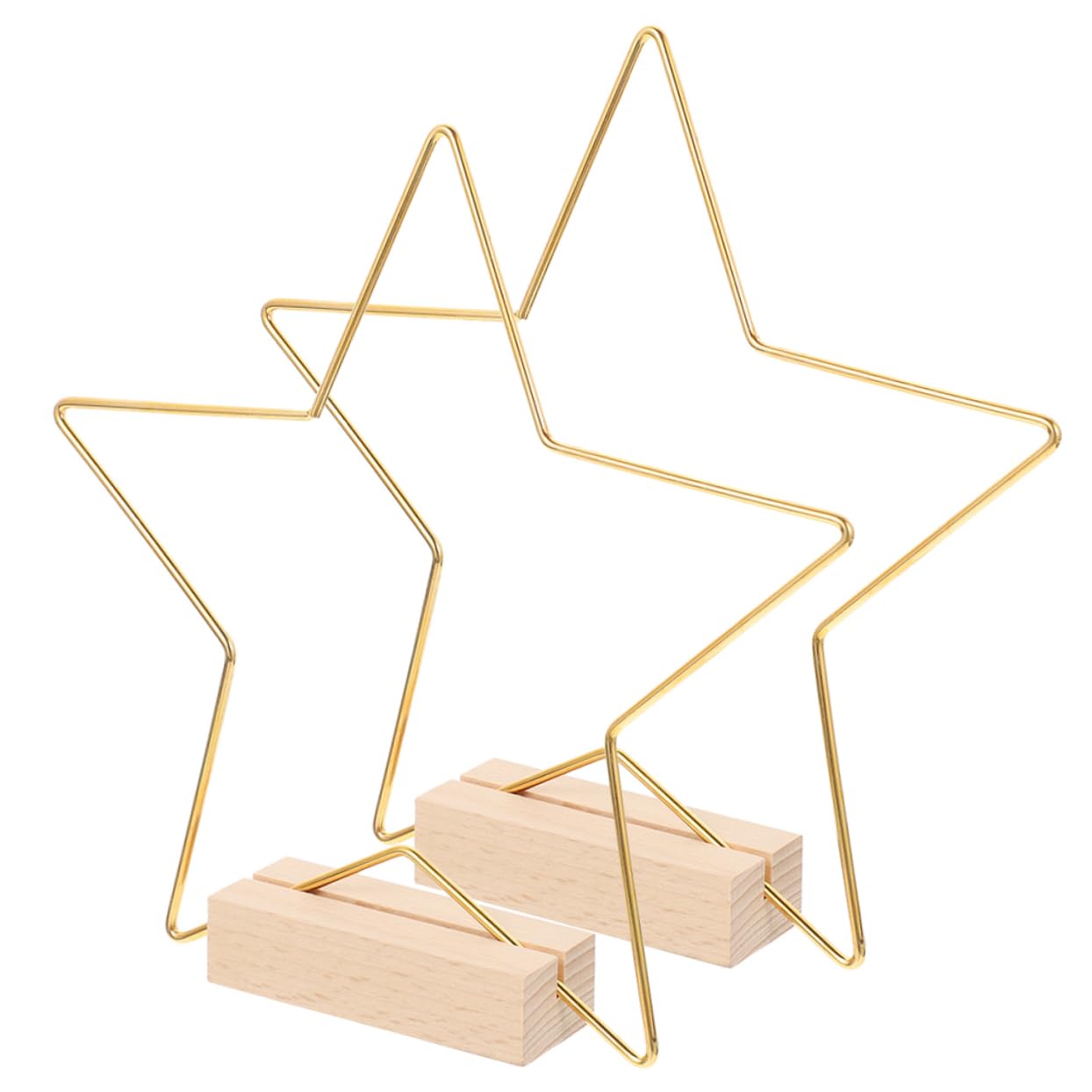 Abaodam 6juegos Aros Metálicos De Para Decoración Base De Madera Para Bodas y Aros Para De Mesa Manualidades Con Diseño y