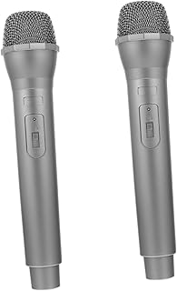 2 pcs Simulation Microphone toddler clothes star clothing toddler dresses karaoke fake microphone simulated microphone Children Microphone Toy Pretend Play Toy Stage Prop pretender Abaodam