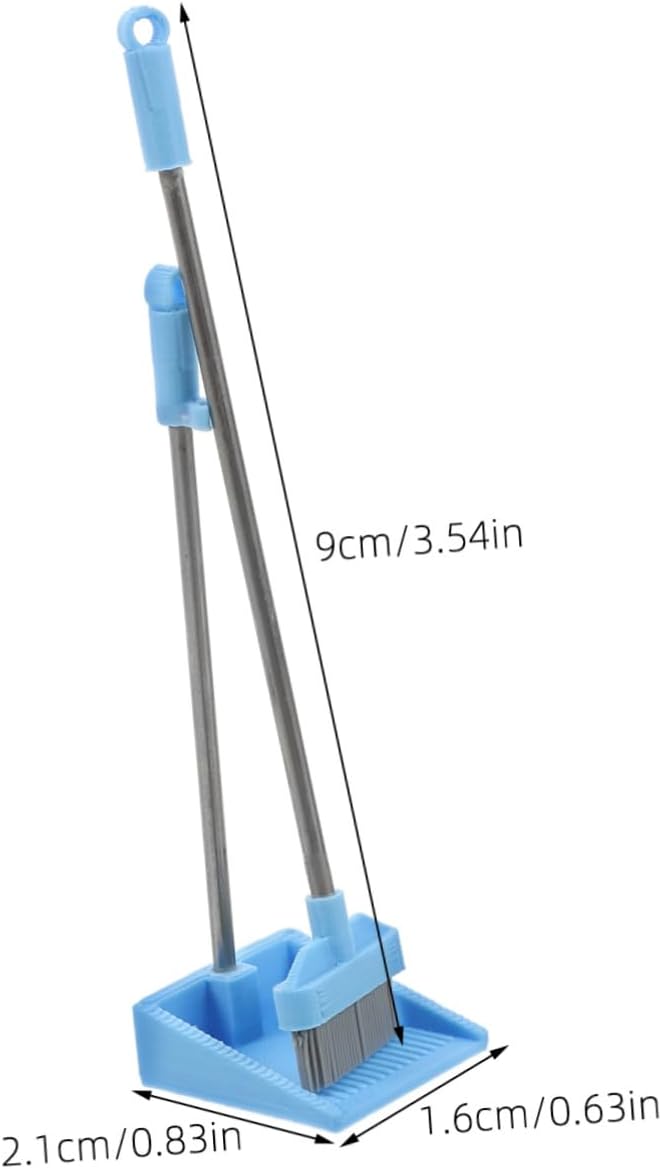 Versatile Mini Cleaning Tools Mini Broom and Dustpan for Playhouse Decor