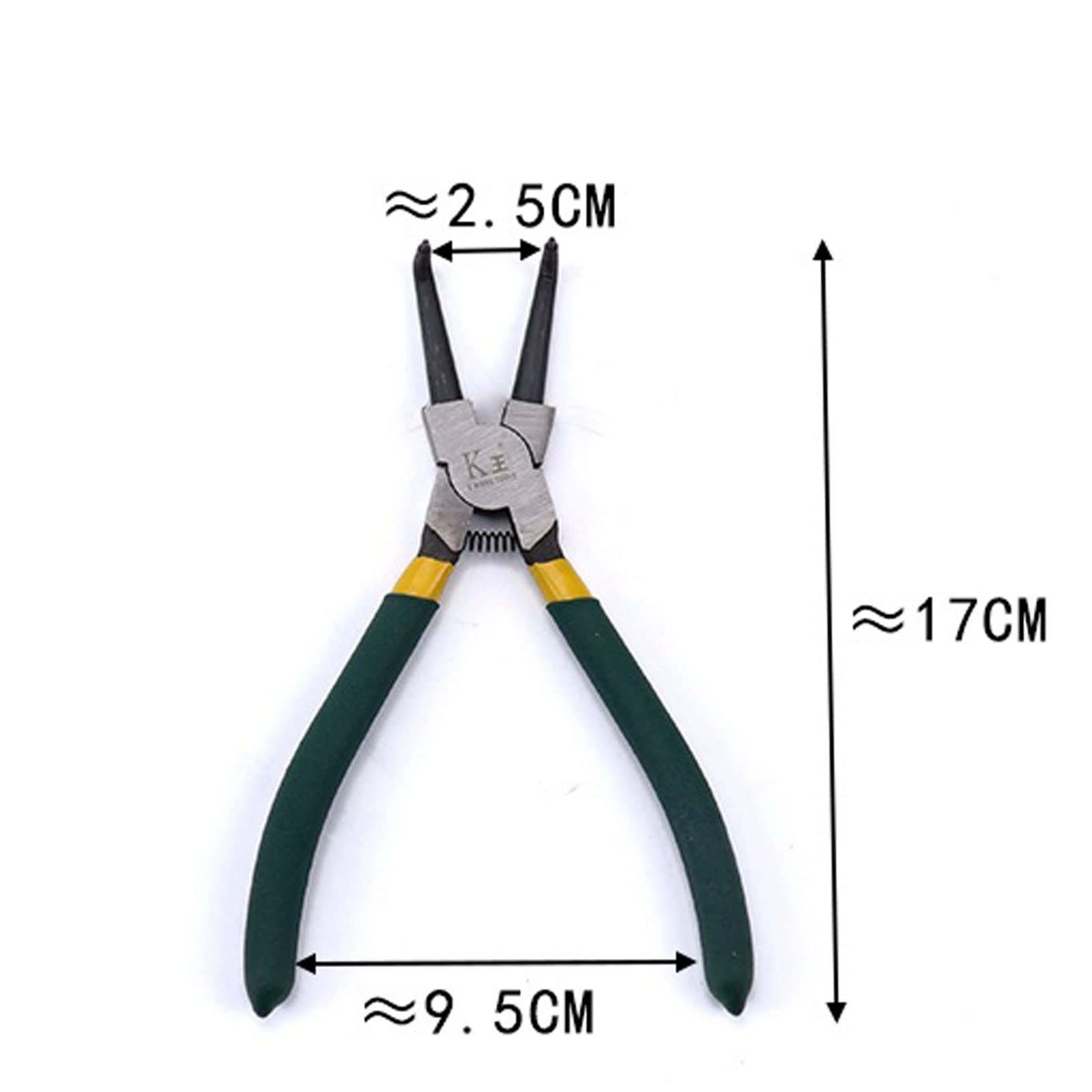JINGYAN Alicates universales Fixed Clip Internal And External Spring Bending Straight Snap Ring Removal Utility Pliers Household Crimping Tool