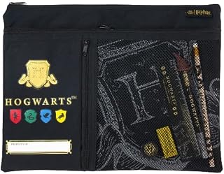 Claire's Harry Potter Stationery Set | Includes Zip Study Wallet Pencil Case, A4 Harry Potter Notebook Pen, Pencil, Sharpener, Eraser & Ruler | Ideal School Starter Gift Set for Boys & Girls
