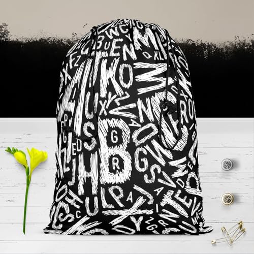 Image of ArtzFolio Alphabets | Reusable Sack Bag | Bag for Gym, Storage, Vegetable & Travel