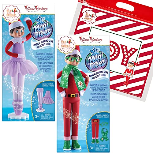 The Elf on the Shelf Magical Standing Power Set of Accessories for Scout Elf: Ballerina and Hipster, & Joy Bag The Elf on the Shelf Magical Standing Power Set of Accessories for Scout Elf: Ballerina and Hipster, & Joy Bag