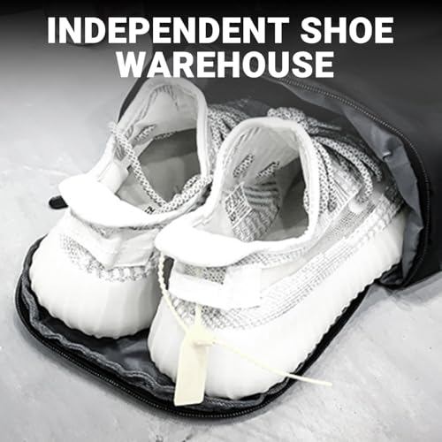 Gym Bag Waterproof Nylon Sports Duffel Bags with Wet Pocket Shoes Compartment Adjustable Strap for Travel, Weekend, Camping, Grey3