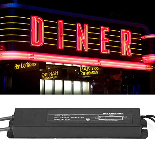 Image of FLEXMAN 5KV 30mA Neon Power Supply, Waterproof Oil Immersed Self Cooling Horizontal Type Electronic Neon Light Transformer for Outdoor Glass Neon Sign Electronic Neon Light Beer Signs Bar Lights