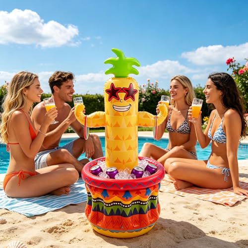 Glacière gonflable boisson portable et rafraîchisseur ananas BBQ - 2