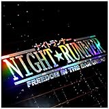Night Runner Car Stickers Decal - JDM Stickers - Windshield Banner Stickers - Holographic Laser Cool Car,Truck,SUV,Vehicle,Auto Weatherproof Sticker Decal - 12 × 4 inches