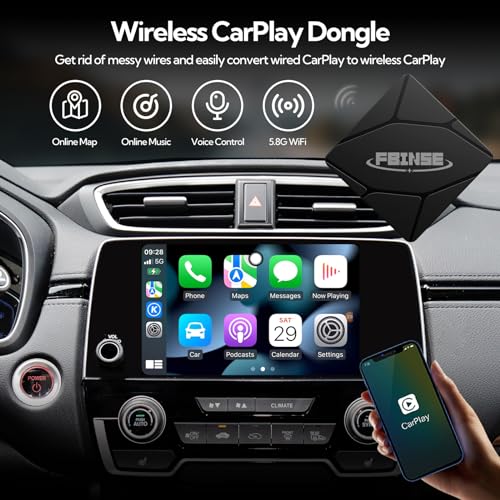 Image of Wireless Carplay Adapter, Wireless CarPlay Dongle, Only Support Car with OEM Wired CarPlay.