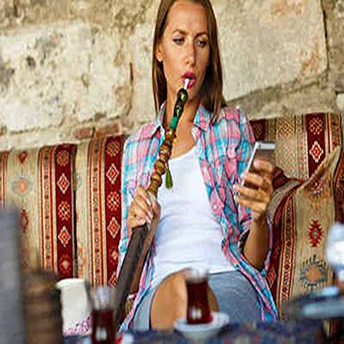 SSOLEREIT Shisha Set Luxus Premium Acryl Buch Shisha mit Silikon Shisha Bowl Silk Shisha Schlauchklemme Multicolor… – Bild 6