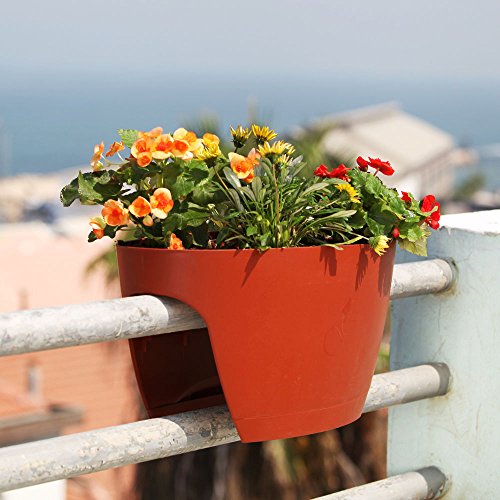 Greenbo XL Planter Balcón de  Maceta Terracota XL    Maceta  Balcón Buzón