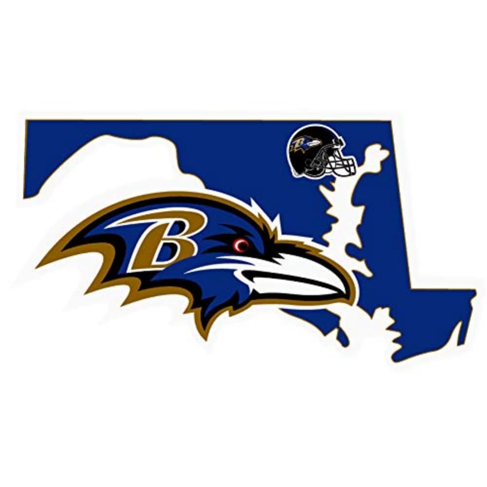 NFL Baltimore Ravens Home State Decal, 5"