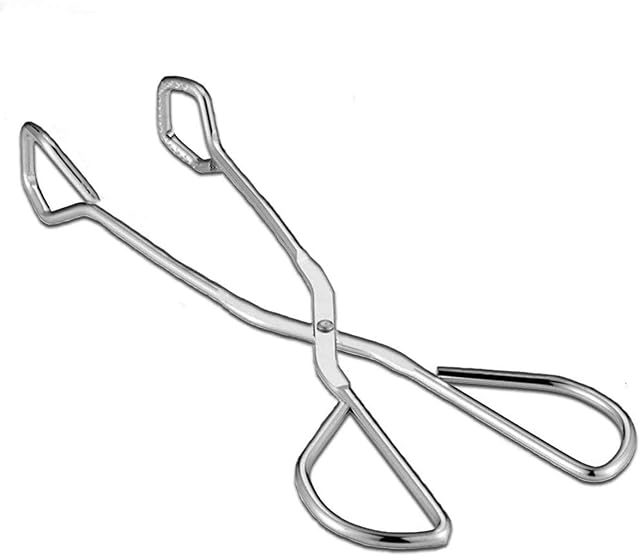 Thstheaven Food Tongs 24cm, Heavy Duty Stainless Steel Kitchen Tongs for Cooking, Barbecue, Serving Scissors Tongs - Buffet Pliers