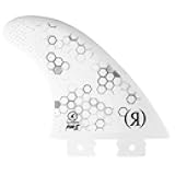 4.0 in. Fiberglass Button - Blueprint - Center Surf Fin [White]
