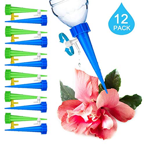 Preisvergleich Produktbild 12 Stück Pflanzen Bewässerung Automatisch Bewässerungs Spikes Einstellbar Bewässerungssystem Garten zur Pflanzen Bewässerung Blumen Bewässerung Zimmerpflanze Bewässerung