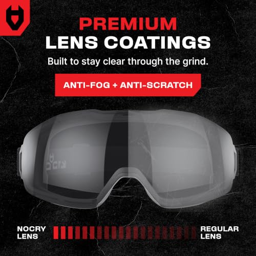 Image of NoCry Anti-Fog Safety Goggles Over Glasses, Dust Eye Protection, ANSI Z87.1