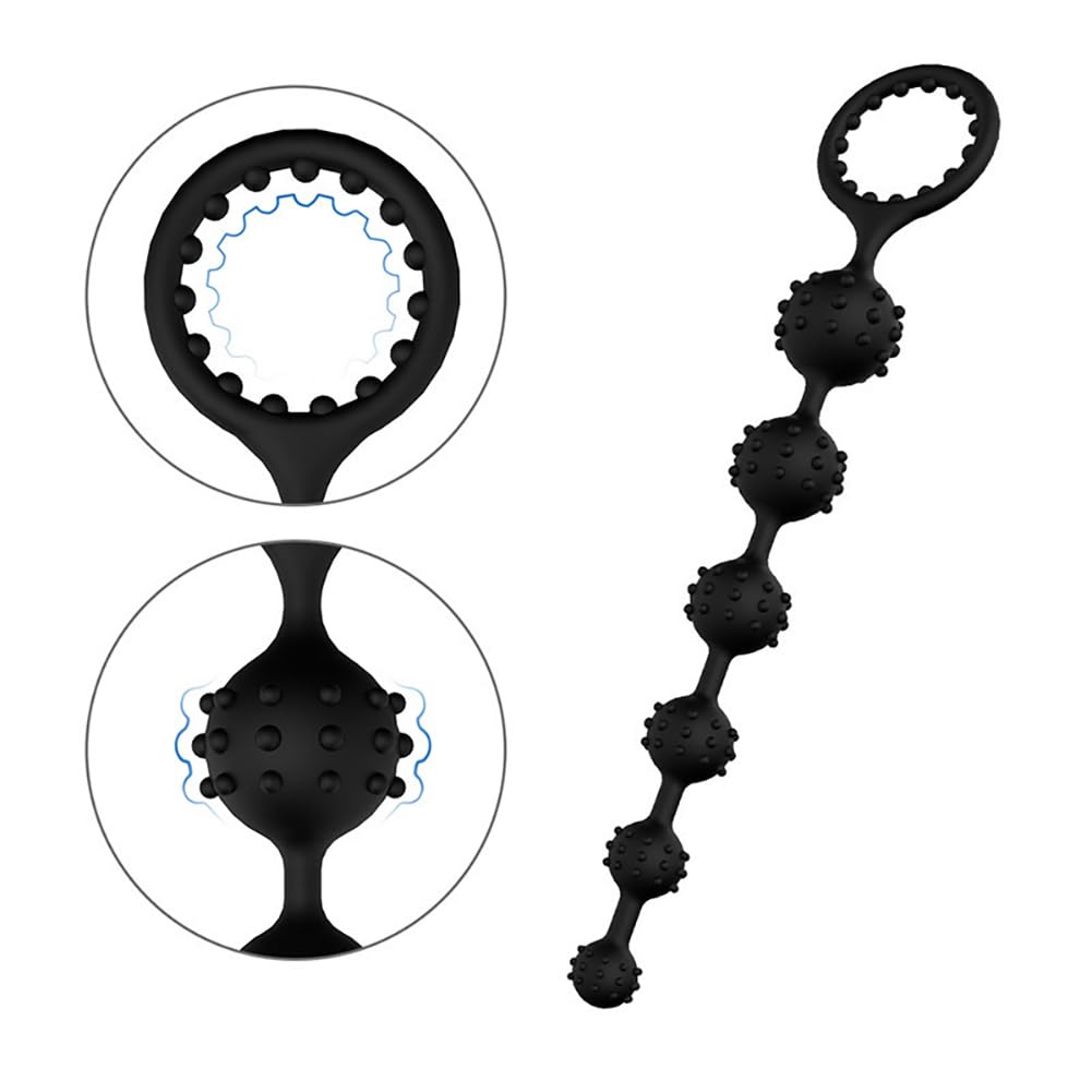 Amazon.com: Black Anal Barbed Silicone Anal Beeds Anal Balls Large Anal  Beads Butt Plug Anal Beeds Anal Training Anal Sex Toy Anal Stretch : Health  & Household