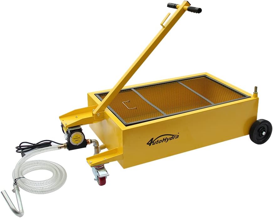 FPPS Oil Drain Pan 25 Gallon Oil Drain Tank with Electric