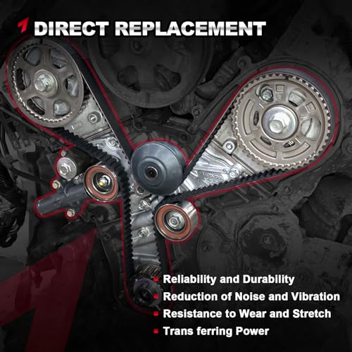 image for TEMSONE Timing Belt Kit with Water Pump Compatible with 03-18 Honda Ac