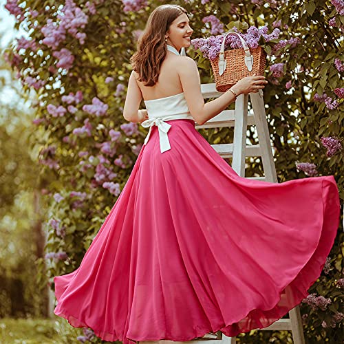 CHICWISH Women's Timeless Favorite Chiffon Maxi Prom Party Skirt2