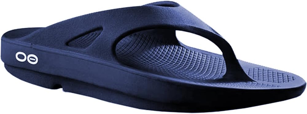 OOFOS Unisex Ooriginal Thong Flip Flop (6 B(M) US Women / 4 D(M) US Men, Navy)