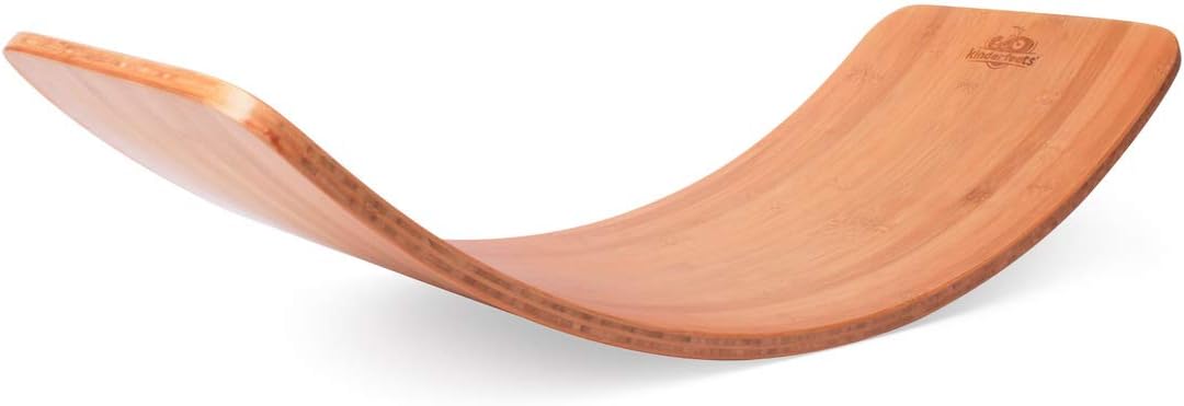 Kinderfeets, Kinderboard, Waldorf Original Wooden Balance Board for Toddlers, Kids, Teens, Adults