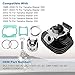 ECCPP New Cylinder Piston Ring Gasket for 1988-2006 for Yamaha Blaster 200 YFS 200 Compatible fit for Cylinder Piston Gasket Top End Kit