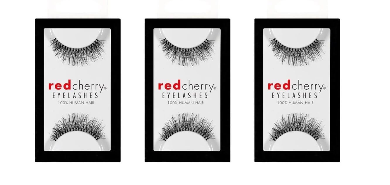 RED CHERRYEyelashes #218 (3 Pairs Pack)