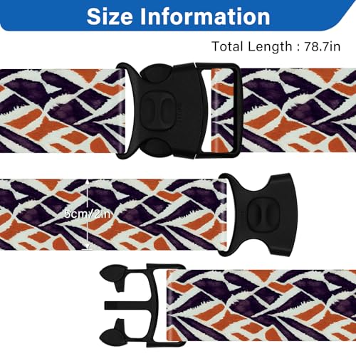 Image of Luggage Straps for Suitcases, Travel Adjustable Belt with Quick Release Buckle, Heavy Duty Nylon Bag Packing Strap, Unique Bright Identifiers Business Travel Accessories (2 Pack)-Roads