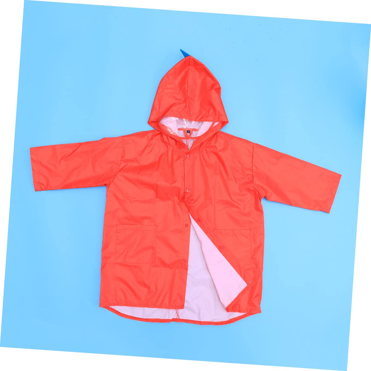 GALPADA 2piezas Chubasquero Infantil Con Capucha Forma De y Ligero Para Niño Niña y Niñas s Rojo Para Actividades Al Aire Como Camping y Parques Temáticos