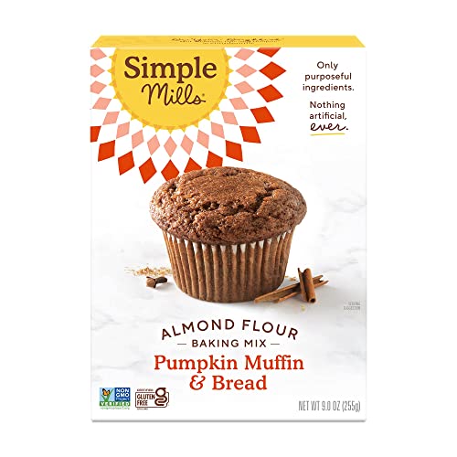 Simple Mills Almond Flour Baking Mix, Pumpkin Muffin & Bread Mix...