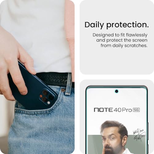 Image of ArmourPro Edge to Edge Screen Protector for Infinix Note 40 Pro, Note 40 Pro Plus and Zero 30 5G (6.78 Inch) with Easy Installation Kit | Crystal Clear, Case Friendly Coverage, Ultra Thin Membrane