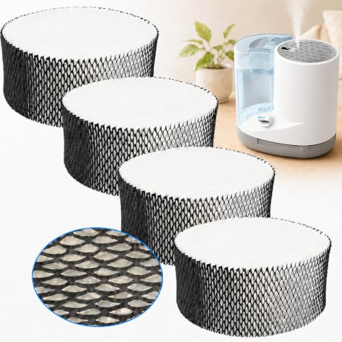 Podoy HWF62 Humidifier Filter Compatible with Holmes Sunbeam Humidifier Filter A Replace HWF62 HWF62CS HWF62D SCM1100 SCM1701 SCM1702 SCM1762 SF212 HM1300 HM1761 (4 Pack)