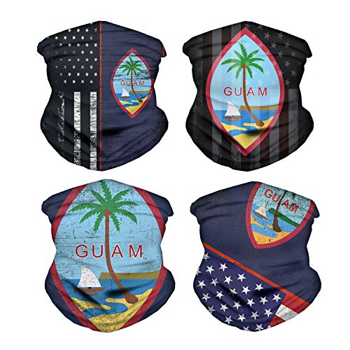 Image of 4Pcs Magic Headwear Neck Gaiter Tube Scarf Headbands Bandana Balaclava for Outdoor Running Cycling Skating Work Out