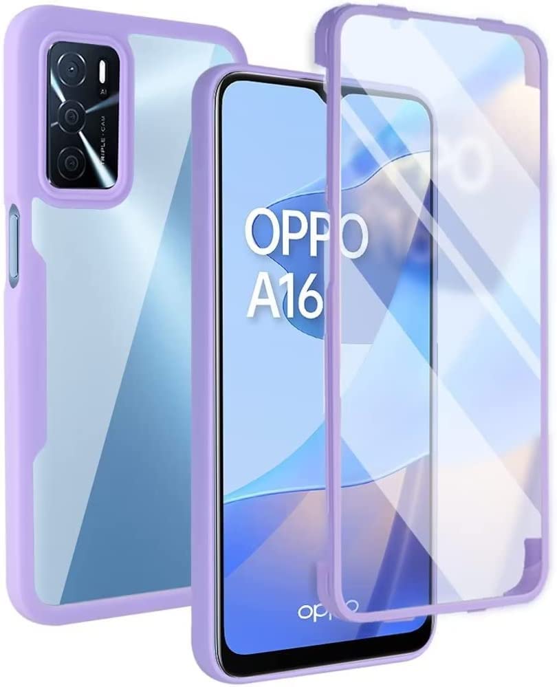 Custodia Morbida TPU Per Oppo A15 E A15s – Viola, Ultrasottile, Antiurto E Antigraffio