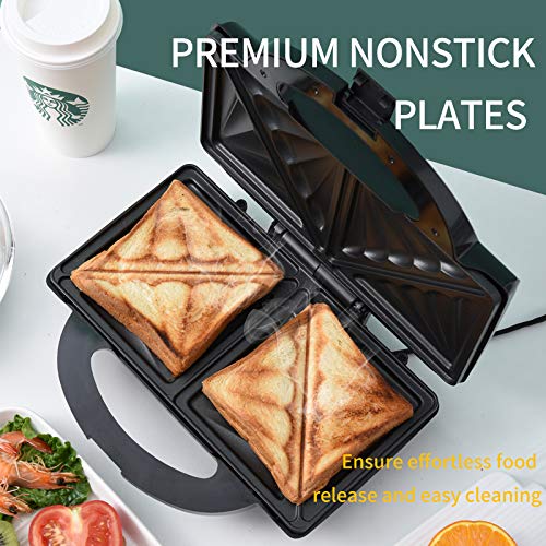 Auertech Sandwich Maker, Toaster and Electric Panini Maker Omelette