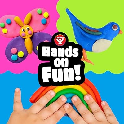 Hygloss Play Modeling Dough for Kids Safe & Non-Toxic Sensory Dough for Arts and Crafts 1 lb Tub Play Clay for Toddler Activities, Preschool Classroom Must-Haves 6 Assorted Colors, Scented