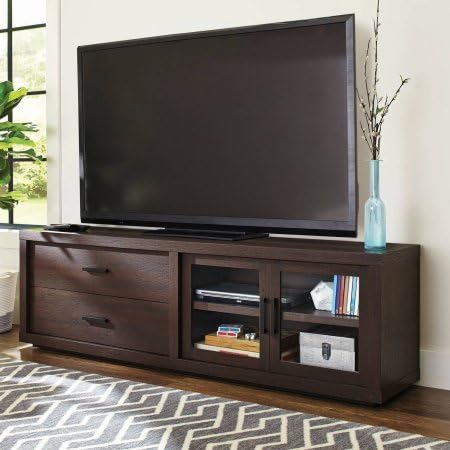 Amazon Com Better Homes And Gardens Steele Tv Stand For Tv S Up To 80 Espresso Furniture Decor