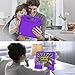 BMOUO Portable Electronic Device Cover for iPad 9.7 Inch 2018/2017, iPad Air 2 - Purple, Shockproof Kids Case Cover with Handle Stand and Screen Protector