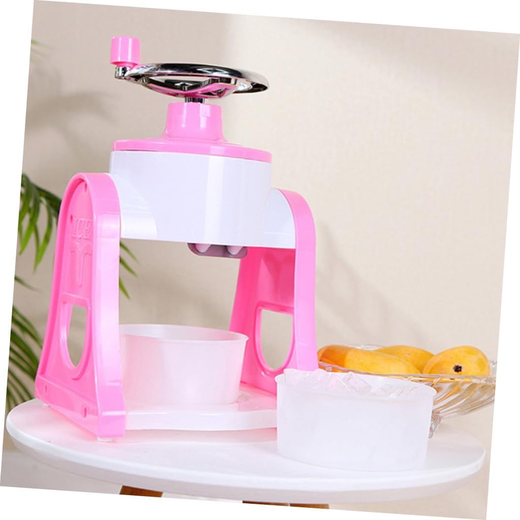1Pc Manual Ice Crushing Tool Hand Crank Ice Crusher for Home Use Durable Cutter for Shaved Ice Cones and Smoothies Compact and Easy to Clean