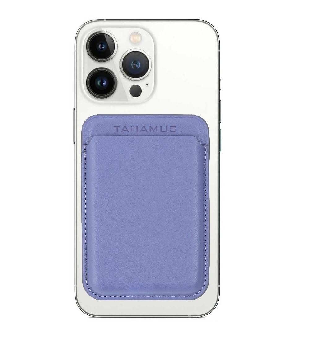 Strong Magnetic Card Holder Leather Wallet with MagSafe for Apple iPhone  14/13 / 12 Series, Wisteria, Magsafe Wallet Magnetic Card Holder :  Amazon.ca: Electronics
